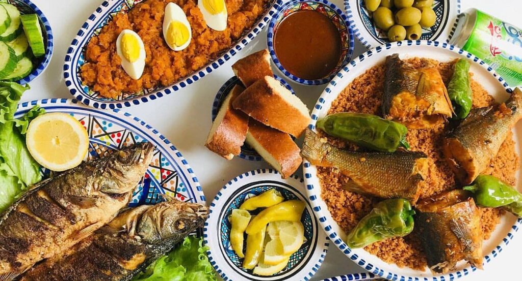Тунисская кухня: таджин, харисса, кускус, морепродукты, оливки