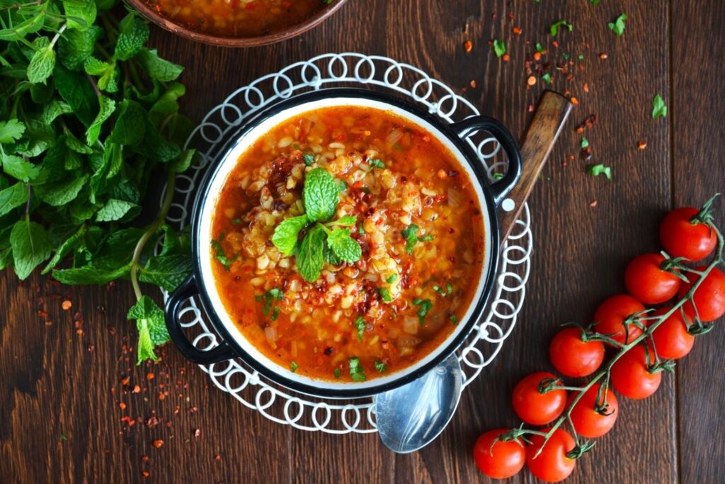 Турецкий суп бейран Газиантеп